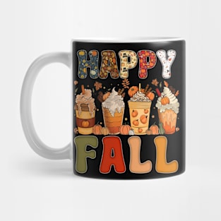 Happy Fall Y'all Autumn Halloween Pumpkin Spice Latte Mug